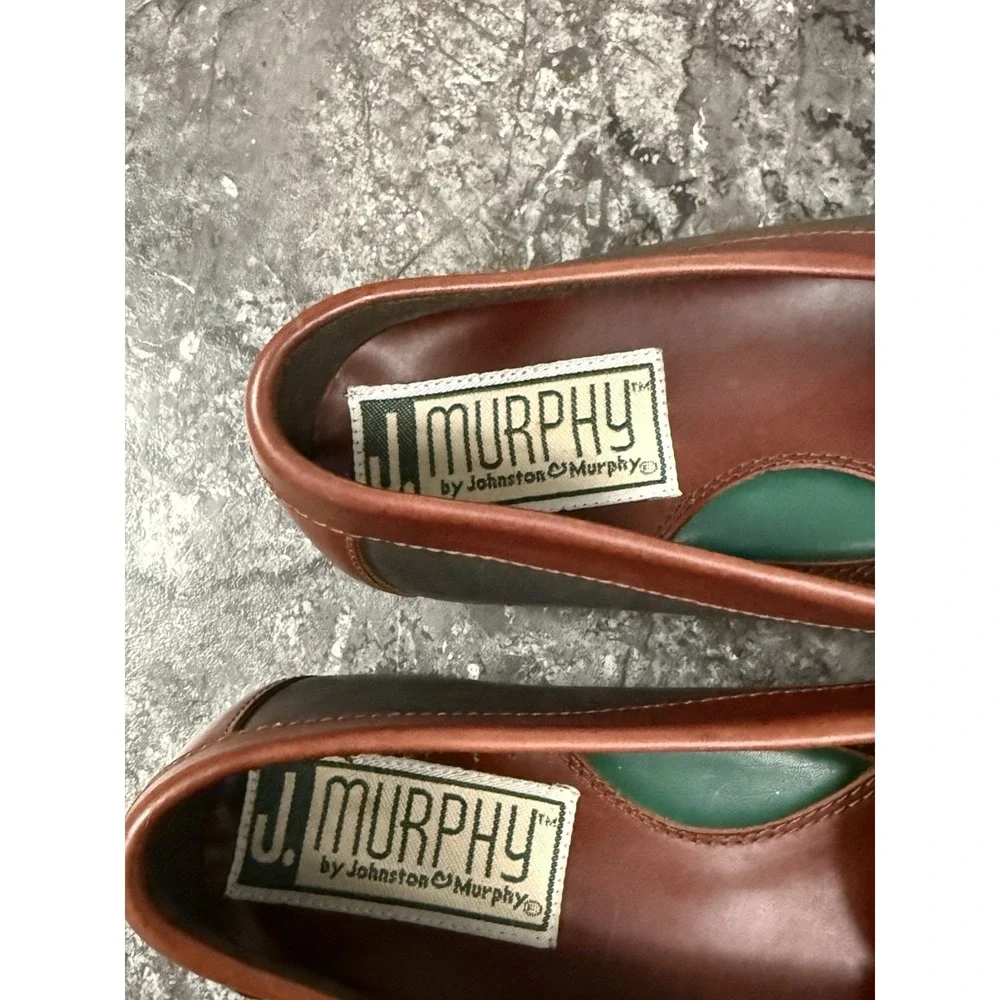 J. Murphy Men's Tassel Moc-Toe Loafer Slip-On Colorblock Gray Brown Sz 8M